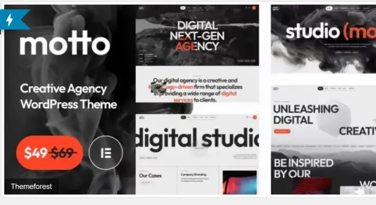 Motto 1.0.8: The Ultimate Creative Agency & Startup WordPress Theme