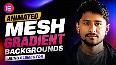 How To Make A ANIMATED Mesh Gradient Background in Elementor (No Plugins)