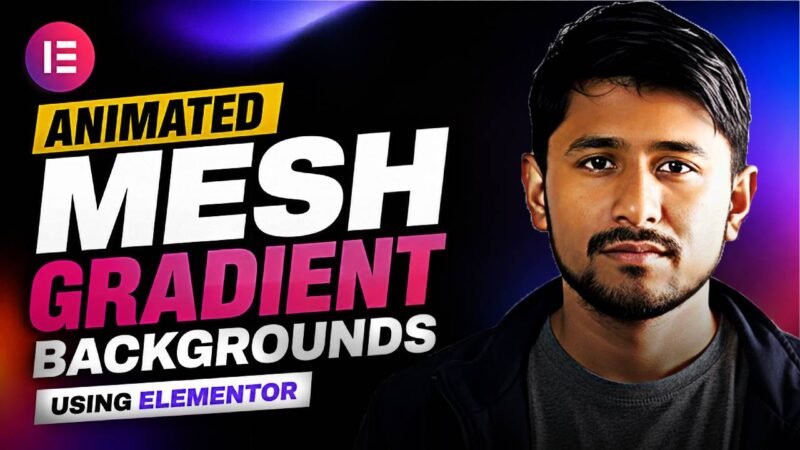 How To Make A ANIMATED Mesh Gradient Background in Elementor (No Plugins)